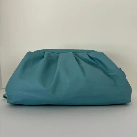 Badgley Mischka Teal Chain Clutch - Picture 2 of 2